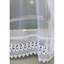  Kész függöny Emily fehér Hímzett 200x170cm lakástextília