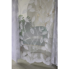  Kész függöny Emily fehér Nagy szírom virág minta 300x180cm lakástextília