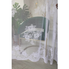  Kész függöny Emily fehér Tavaszi Rózsák minta 300x250cm lakástextília