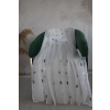 Kész függöny IMPERIAL Lux Törtfehér Szürke 3d karikás 300x260cm