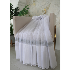 Kész függöny Luxor fehér Szürke minta 300x180cm lakástextília