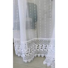  Kész függöny Paris Mintás Hímzett Fehér minta 300x280cm lakástextília