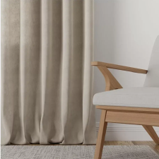  Kész sötétítő függöny új Velvet 1db 140x180cm Krém-Bézs lakástextília