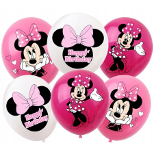 KÉSZLET LÉGGÖMBÖK MINNIE EGÉR NYOMTATÁS SZÜLETÉSNAPI PARTY DEKORÁCIÓ party kellék