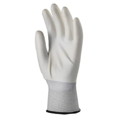  Kesztyű mártott COVERGUARD poliészter PU tenyérrel fehér 10-es 2 darab/pár