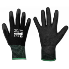  Kesztyű RWPBCP8 PURE BLACK PRO polyuretan 8