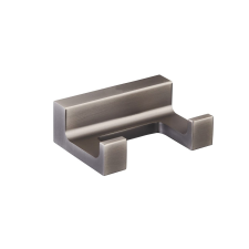 Két akasztós fogas RAV SLEZÁK NIL metal grey NLA0102MG fürdőszoba kiegészítő