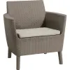 KETER 259060 Salemo Duo műrattan kerti fotel (2 db) - cappuccino-homok