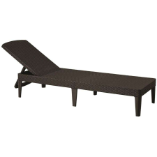 KETER ALLIBERT JAIPUR exkluzív polyrattan kerti nyugágy - barna - 188 cm kerti bútor