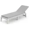 KETER Atlas (Mallorca) Napozóágy párnával, szürke/ világosszürke