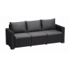 KETER California háromüléses kerti bútor kanapé, grafit
 (610086)