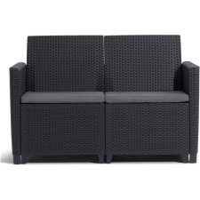 KETER CLAIRE SOFA Kerti pad, grafit, 113 cm kerti bútor