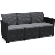 KETER CLAIRE SOFA Kerti pad, grafit, 163 cm kerti bútor