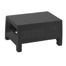 Keter Corfu Polyrattan Kerti Asztal – Grafit kerti bútor