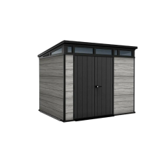 KETER Kerti ház Keter PENT Signature 9x7 Storm Grey, padlóval kerti tárolás