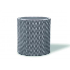 KETER Large Cylinder Planter műanyag virágláda Ezüst (224151) kerti tárolás