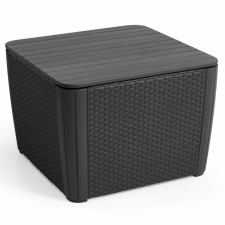 KETER Luzon+ Kerti Asztalka - Tárolóval - 57x57 cm kerti bútor