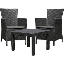 KETER Rosario balcony polyrattan kerti bútor garnitúra - grafit kerti bútor