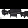 KETER SALEMO 3 SEATER Kerti bútor garnitúra, grafit (236634)