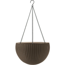 KETER Virágcserép HANGING SPHERE barna kerti dekoráció
