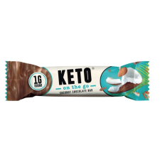 Keto Coconut Chocolate szelet, kókuszos szelet tejcsokoládéval, 35 g  CZ-BIO-001 tanúsítvány csokoládé és édesség