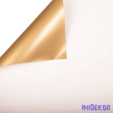 Kétoldalas fólia ív 58x58cm 20db/cs - Fehér/Arany dekorációs kellék