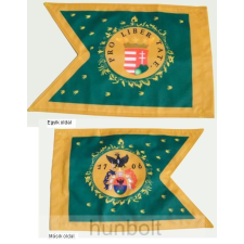  Kétoldalas Rákóczi zászló selyem anyagból 30x40 cm-es férfi póló