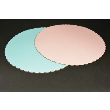  Kétoldalas  tortakarton tortaalátét kék rózsaszín hullámos 30 cm sütés és főzés