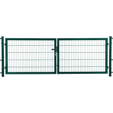 Kétszárnyú kapu Comfort egyrudas panelkitöltés zöld 120 x 300 cm kerti bútor