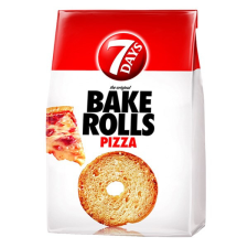 Kétszersült kenyérkarika 7DAYS Bake Rolls pizza ízű 80g alapvető élelmiszer