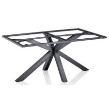  KETTLER X-LEG alumínium asztalváz 160×95 cm – antracit kerti bútor