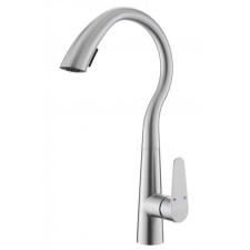  KEVMIL KEVIN kihúzhatófejes csaptelep, inox csaptelep