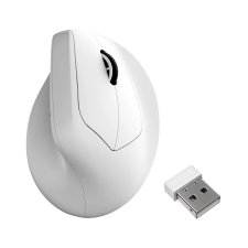 Keychron M5 Bluetooth + RF Wireless Vertikális Egér - Fehér (M5-A24 WHITE) egér