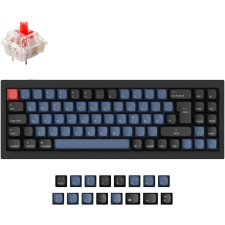 Keychron Q7 (Gateron G Pro Red) Vezetékes Mechanikus Gaming Billentyűzet - Német (Q7-M1-DE) billentyűzet