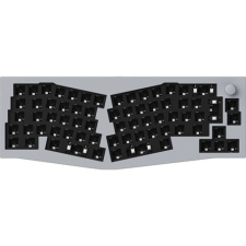 Keychron Q8 Swappable RGB Backlight Knob ISO USB billentyűzet barebone szürke billentyűzet
