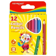 KeyRoad háromszög fél 12 szín színes ceruza