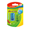 KeyRoad Hegyező 1 lyukú tartályos 2 db/bliszter Keyroad Cup Sharpy vegyes színek