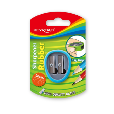 KeyRoad Hegyező 2 lyukú Keyroad Rubber vegyes színek hegyező