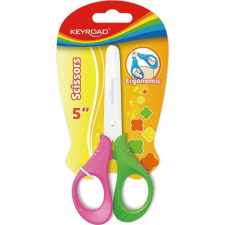 KeyRoad Olló 13 cm tompa fejű Start zöld rózsaszín (KR971833) (KR971833) olló
