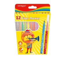 KeyRoad Rostirón, filctoll készlet 2mm 12 db/bliszter Keyroad vegyes színek filctoll, marker
