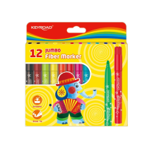 KeyRoad Rostirón, filctoll készlet 5 mm 12 db/bliszter Keyroad Jumbo vegyes színek filctoll, marker