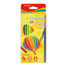 KeyRoad Színes ceruza készlet akvarell, háromszögletű ecsettel keyroad aqua fun 12 klf. szín színes ceruza