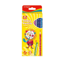 KeyRoad színes ceruza készlet háromszögletű, 12 szín (KR971273) (KR971273) színes ceruza