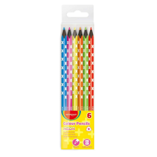 KeyRoad Színes ceruza készlet háromszögletű, fekete belsővel Keyroad Neon 6 klf. neon szín színes ceruza
