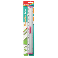 KeyRoad Vonalzó 30 cm, fém Keyroad Measure Clip vegyes színek vonalzó