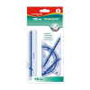 KeyRoad Vonalzó készlet 15cm, 4 db/bliszter Keyroad