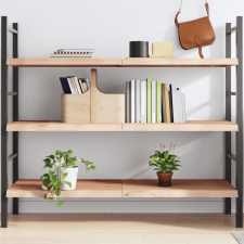  Kezeletlen tömör tölgyfa fali polc 140x60x(2-4) cm bútor