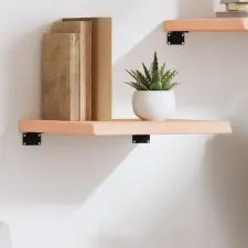  Kezeletlen tömör tölgyfa fali polc 40x40x(2-4) cm bútor