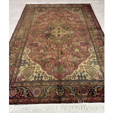  Kézi csomózású perzsa Tabriz Terra-Barnás szőnyeg 280x198cm lakástextília