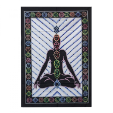 Kézi Festésű Pamut Falidísz - Chakra Buddha dekoráció